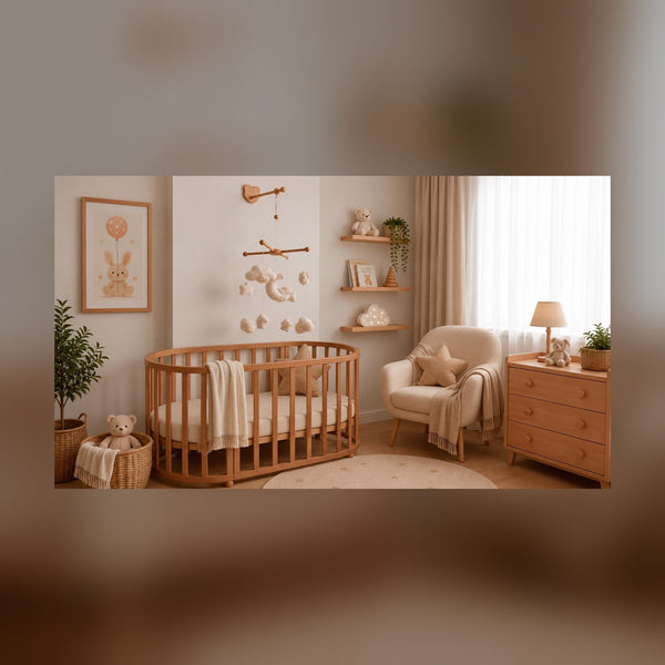 Adjustable Wooden Baby Mobile Arm: Wall Hanging Decor