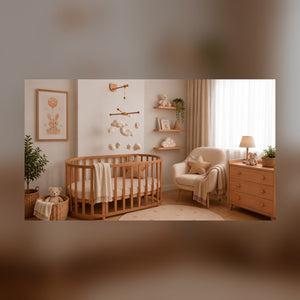 Adjustable Wooden Baby Mobile Arm: Wall Hanging Decor