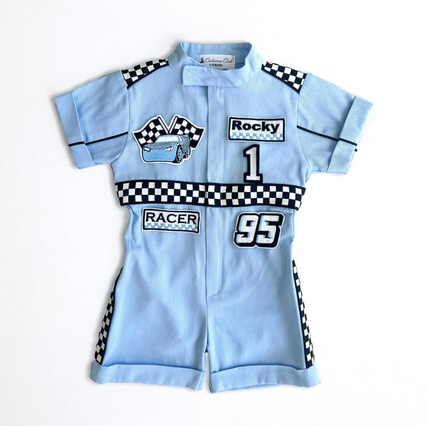 Costumes Club Handmade Race Car Driver Costume for Toddlers - Halloween Costume, Cars Boys Racing Outfit, Toddler Racer Suit by Costumes Club