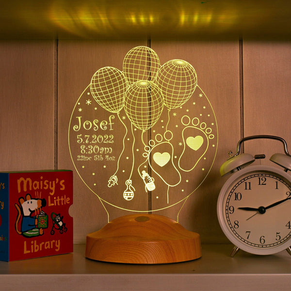 Gift for Babyboy or Girl, Newborn Gift with Name Date and Birth Details by Drn Gift Store