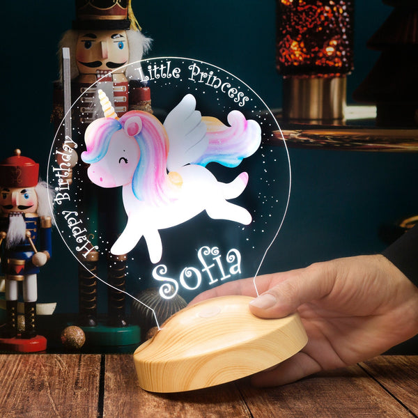Unicorn Custom Night Light, Cute Unicorn Gift for Little Girl by Drn Gift Store