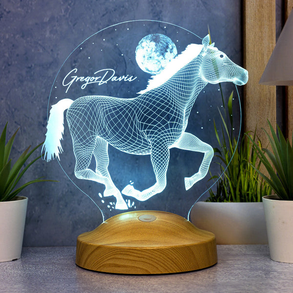 Horse 3D LED Lamp, Gift for Horse Lovers, Horse Art, Horseman Gifts by Drn Gift Store