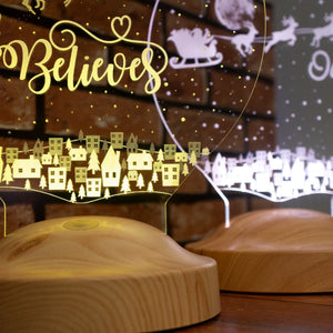 Personalized Santa Sleigh Night Light by Drn Gift Store