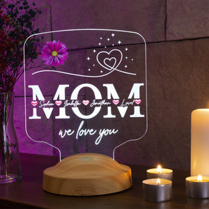 Mom Gifts Personalized Night Light, Gift for Mom, Mothers Day Gift by Drn Gift Store