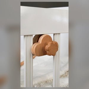 Premium Wood Mobile Arm for Crib, Boho Nursery Decor, Handcrafted Wooden Baby Mo