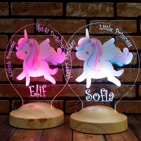 Unicorn Custom Night Light, Cute Unicorn Gift for Little Girl by Drn Gift Store