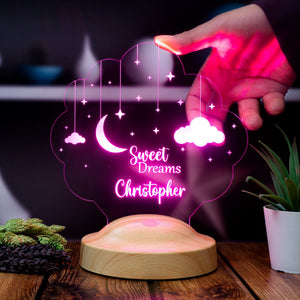 Sweet Dreams Night Light, Sweet Dream Nursery Decor, Custom Baby Gift by Drn Gift Store
