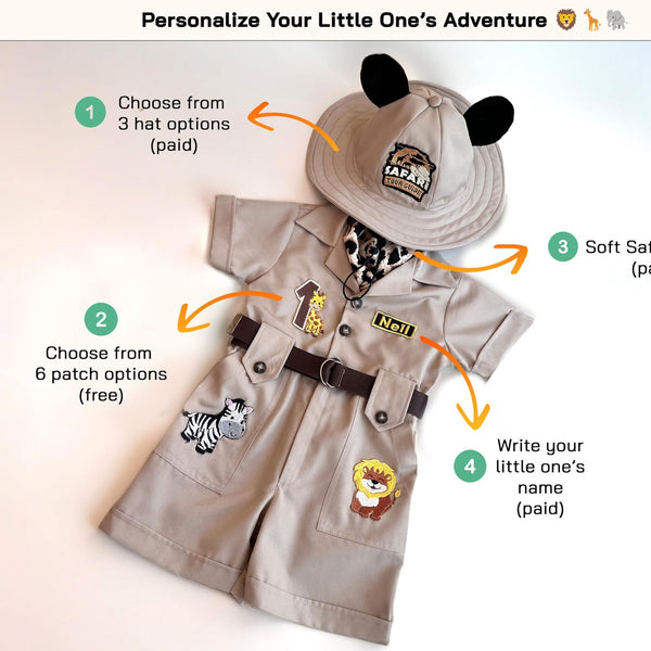 Personalized Handmade Safari Explorer Costume for Toddler by Costumes Club, view 5
