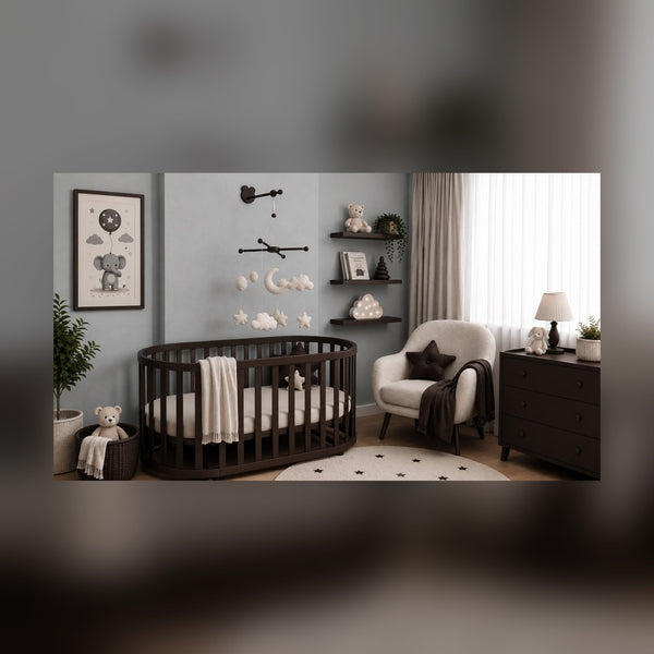 Adjustable Wooden Baby Mobile Arm: Wall Hanging Decor