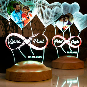 Engraved 3D Photo Night Light, Personalized Couple Gift, Custom Night Light by Drn Gift Store