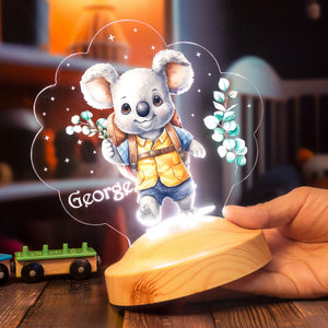 KOALA Night Light Personalized, Lovely Koala Gift for Baby With Name by Drn Gift Store