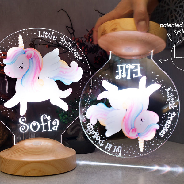 Unicorn Custom Night Light, Cute Unicorn Gift for Little Girl by Drn Gift Store