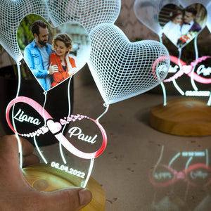 Engraved 3D Photo Night Light, Personalized Couple Gift, Custom Night Light by Drn Gift Store