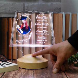 Personalized Graduation LED Lamp, Graduation Day Gift by Drn Gift Store