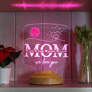 Mom Gifts Personalized Night Light, Gift for Mom, Mothers Day Gift by Drn Gift Store