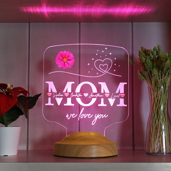 Mom Gifts Personalized Night Light, Gift for Mom, Mothers Day Gift by Drn Gift Store