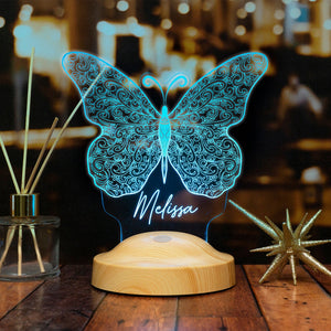 Butterfly Night Light, Butterfly Led Lamp, Kids Bedroom Decor, Nursery Room by Drn Gift Store