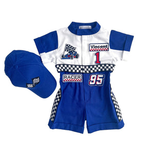 Costumes Club Handmade Race Car Driver Costume for Toddlers - Halloween Costume, Cars Boys Racing Outfit, Toddler Racer Suit by Costumes Club