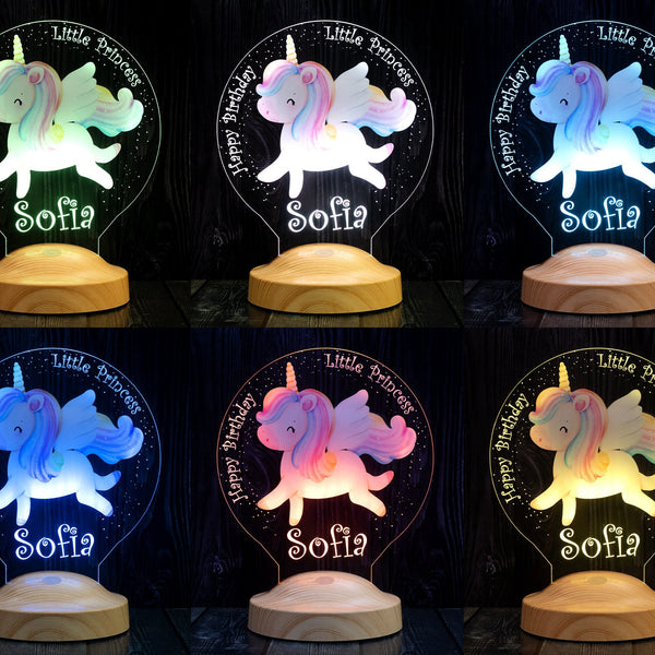 Unicorn Custom Night Light, Cute Unicorn Gift for Little Girl by Drn Gift Store