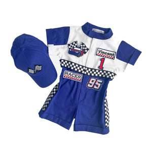Costumes Club Handmade Race Car Driver Costume for Toddlers - Halloween Costume, Cars Boys Racing Outfit, Toddler Racer Suit by Costumes Club