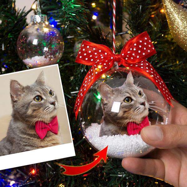 Baby's First Christmas Ball with Photo, Personalized Christmas Ornament by Drn Gift Store