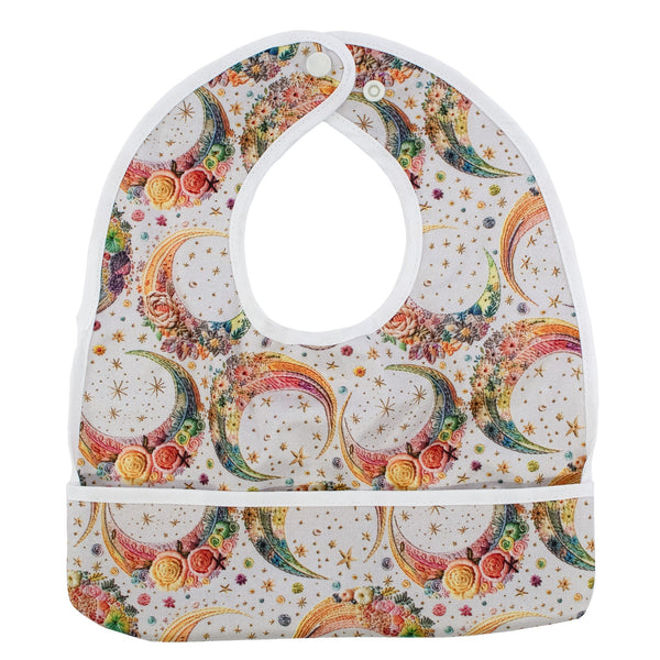 Moon Embroidery - The Flip Bib