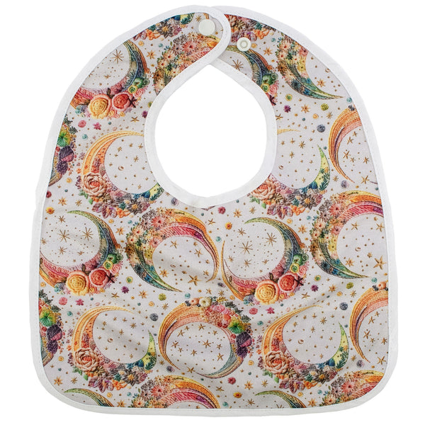 Moon Embroidery - The Flip Bib