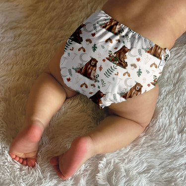 Wilder Cloth Diaper Cover - Bear Necessities - MOOGCO Baby