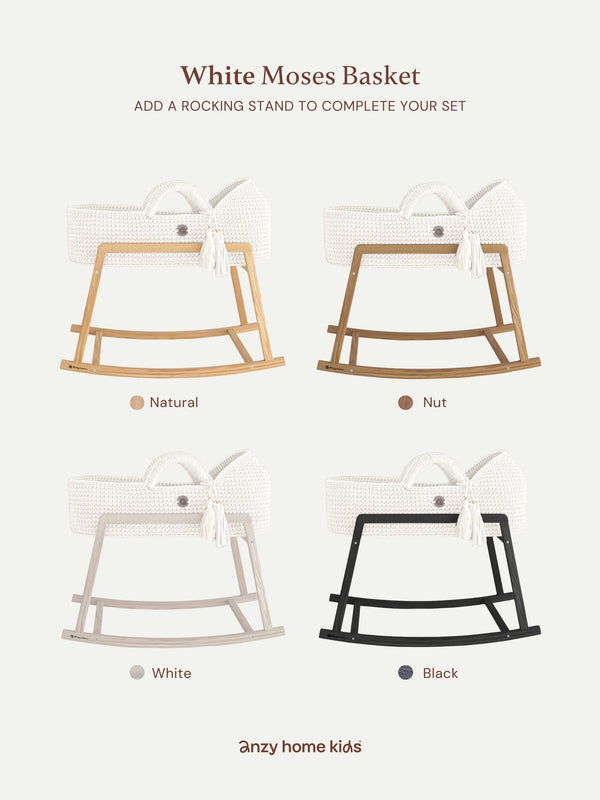 Standard Moses Basket with Round Hood