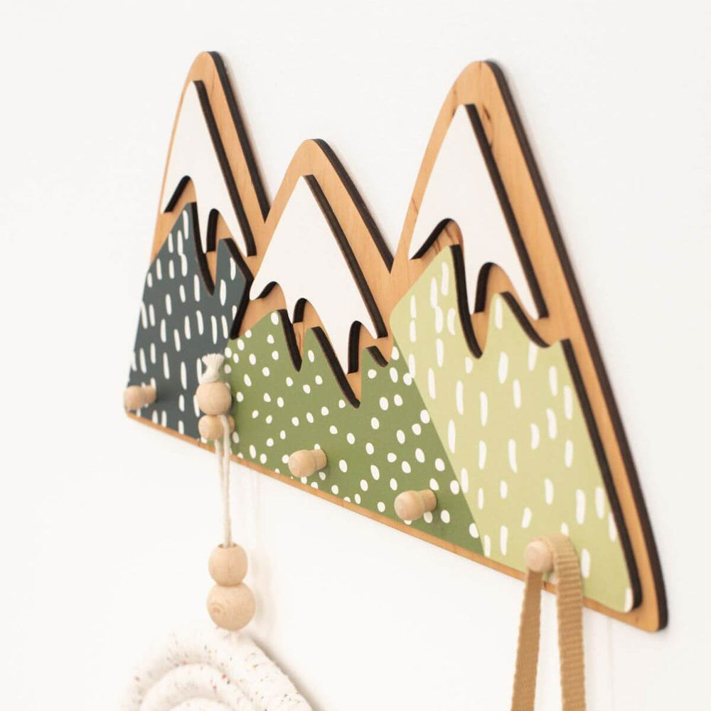 Nursery Mountain Wall Hooks (B2B)