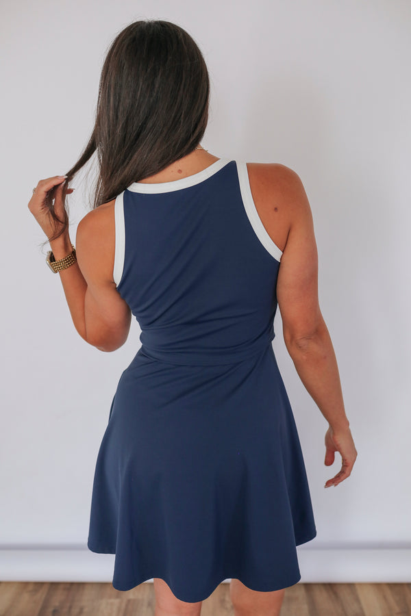 The Courtside Nursing Tennis Dress – Breastfeeding Friendly