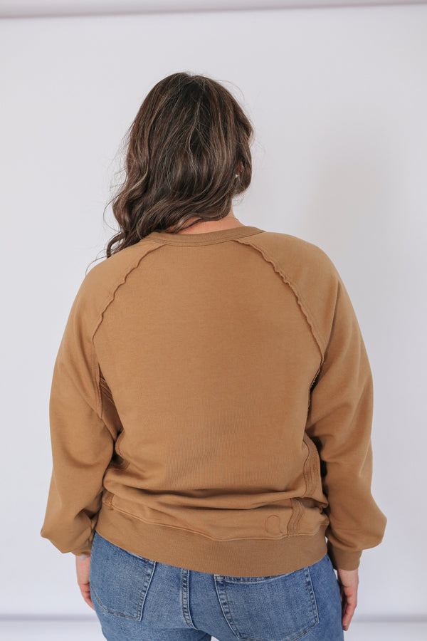 Big Hug Vertical Zip Breastfeeding Crewneck