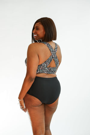 Moderate Coverage High Waist Bikini Bottoms | FINAL SALE