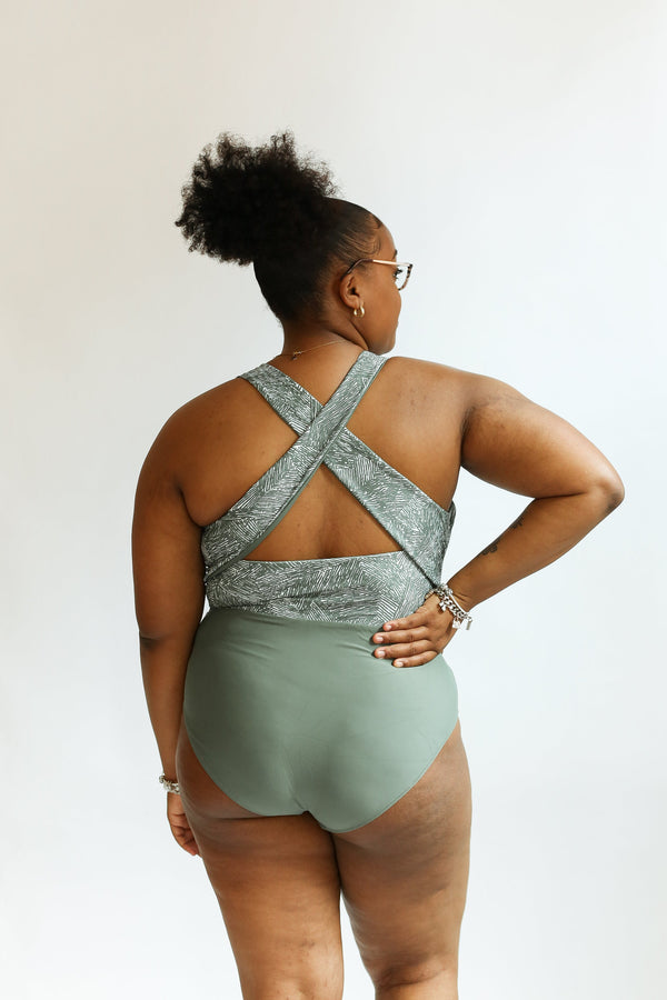 One Piece Zip Up Breastfeeding Swimsuit | FINAL SALE