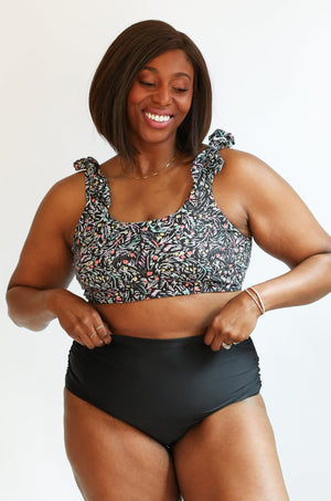 Tie Shoulder Breastfeeding Swimsuit Top | FINAL SALE
