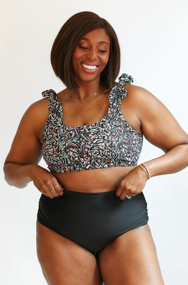 Tie Shoulder Breastfeeding Swimsuit Top | FINAL SALE