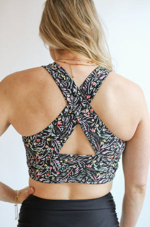 Crop Zip Up Breastfeeding Swimsuit Top | FINAL SALE