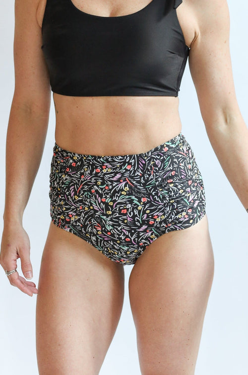 Moderate Coverage High Waist Bikini Bottoms | FINAL SALE