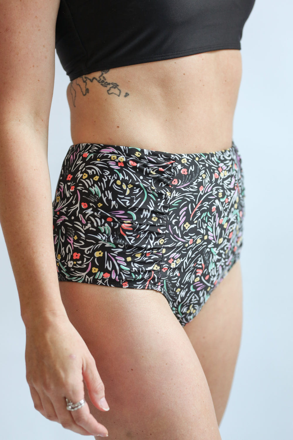 Moderate Coverage High Waist Bikini Bottoms | FINAL SALE