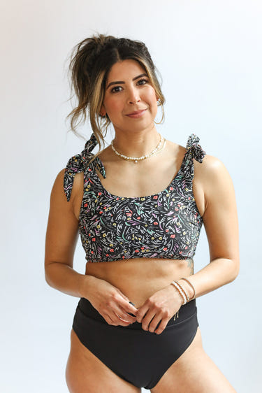 Tie Shoulder Breastfeeding Swimsuit Top | FINAL SALE