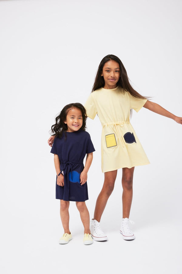 Baby Sand Patch Dress in sand color, angle view 2, perfect for stylish little ones.