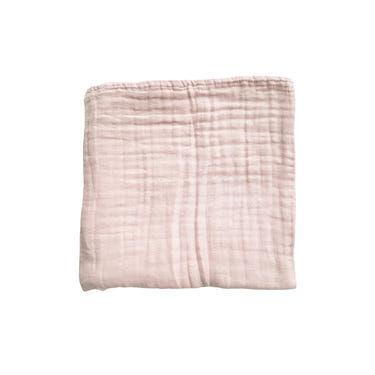 Baby Pink Organic Muslin Cotton 6-Layer Baby Blanket