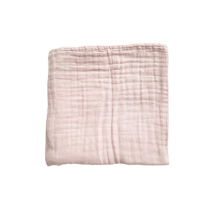Baby Pink Organic Muslin Cotton 6-Layer Baby Blanket