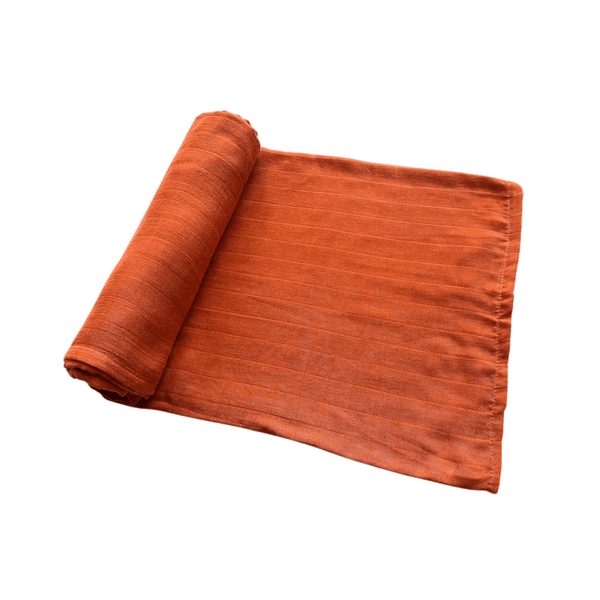 Terracotta Muslin Bamboo Swaddle Blanket