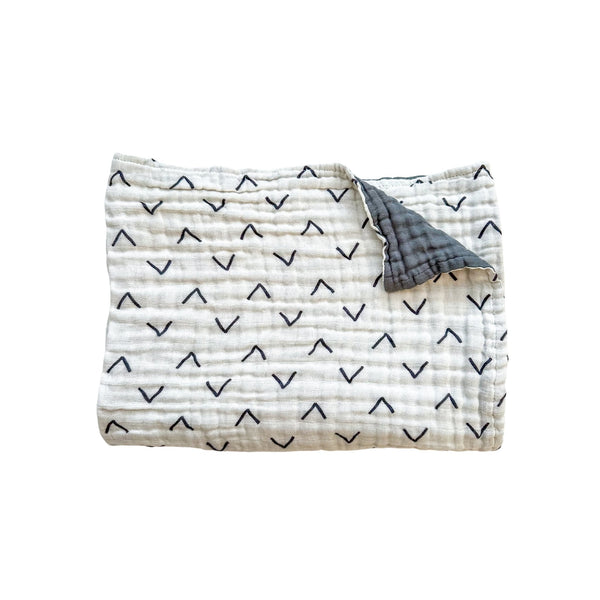Black Arrow Organic Muslin Cotton 6-Layer Baby Blanket