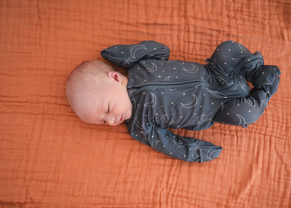 Copper Organic Cotton Muslin Baby Blanket