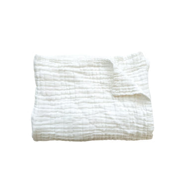 White Organic Muslin 6-Layer Blanket