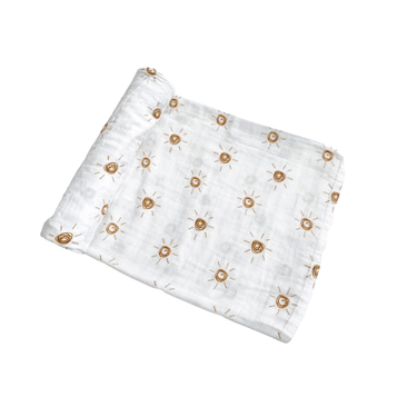 Brown Sun Muslin Swaddle Blanket