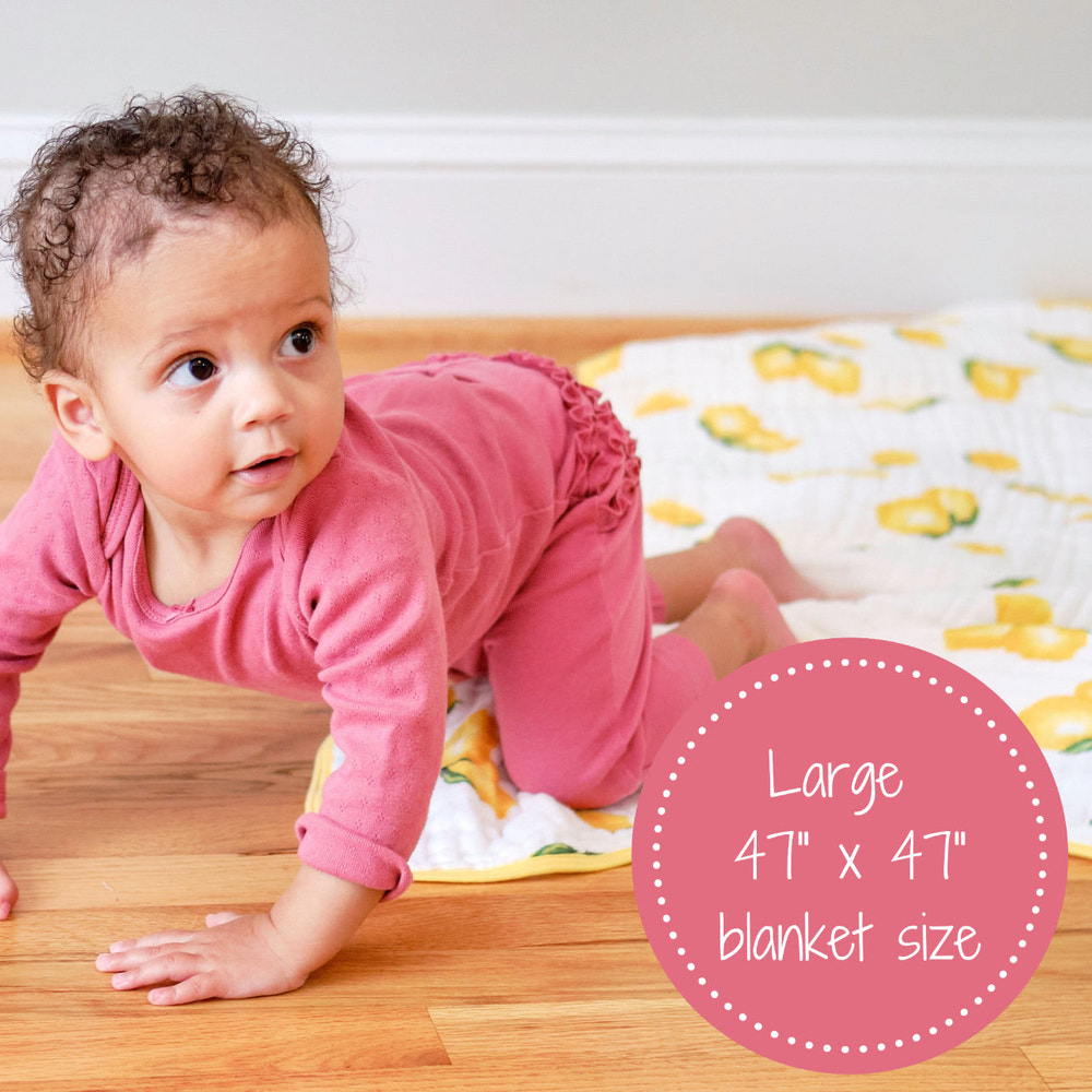 Cotton Muslin Lemon Quilt - MOOGCO Baby
