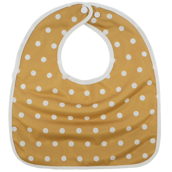 Mustard Polka Dots - The Flip Bib